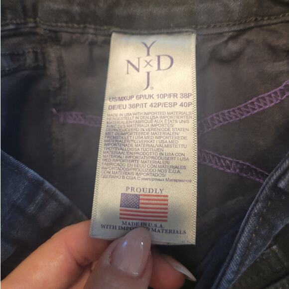 NYDJ Women's Marilyn Straight Stretch Lift Tuck Mid Rise Blue Jeans – Size 6P - Picture 7 of 10